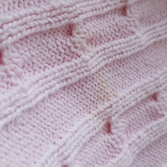 Baby girl blanket (Cable Knit) - Picture 6 of 6